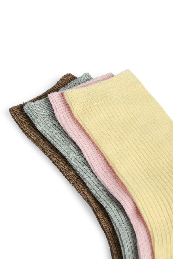 Pieces Lot de chaussettes de couleurs imprim&eacute;