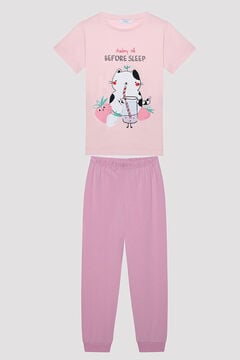 Womensecret Girls' Before Sleep Pajama Set printed
