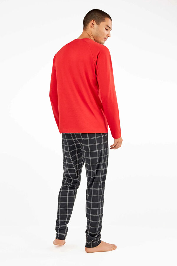 Gisela Snoopy mint&aacute;s interlock k&ouml;t&ouml;tt f&eacute;rfi pizsama szett burgundia