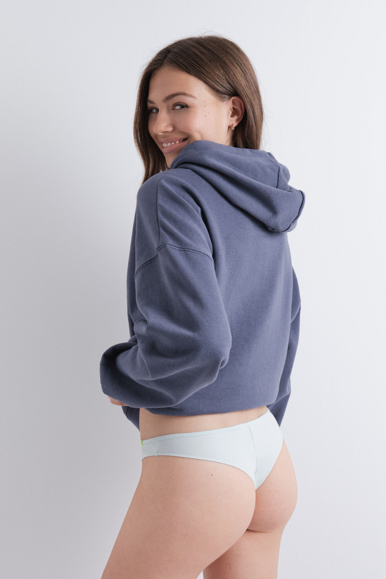 HI&BYE Pack of 3 Brazilian panties in green, lilac, and dark green