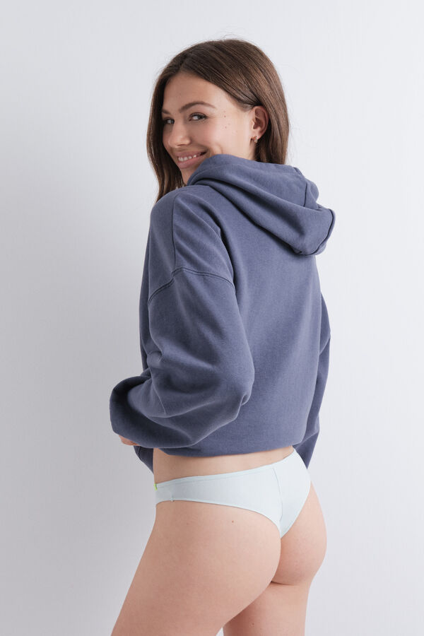 HI&BYE Pack of 3 Brazilian panties in green, lilac, and dark green green