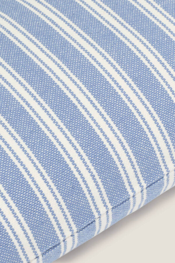 Womensecret Striped cotton cushion cover kék