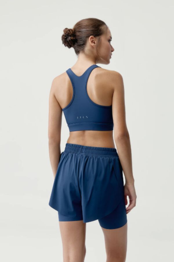 Born Living Yoga Marineblaue Sport-Shorts BIKILA Blau
