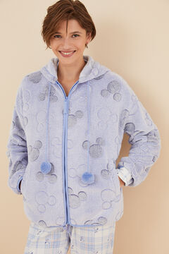 Womensecret Blue teddy fur Mickey Mouse jacket blue