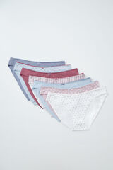 Women'secret Pack 7 bragas cl&aacute;sicas algod&oacute;n estampado femenino printed