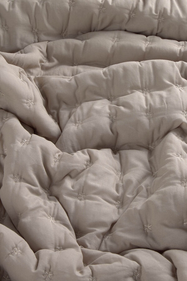 Calma House Beige Steppdecke Nimes Braun