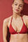 Womensecret Red ring triangle bikini top red