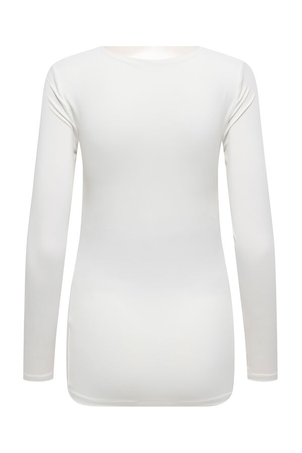 Only Maternity Camiseta de manga larga maternity  blanco