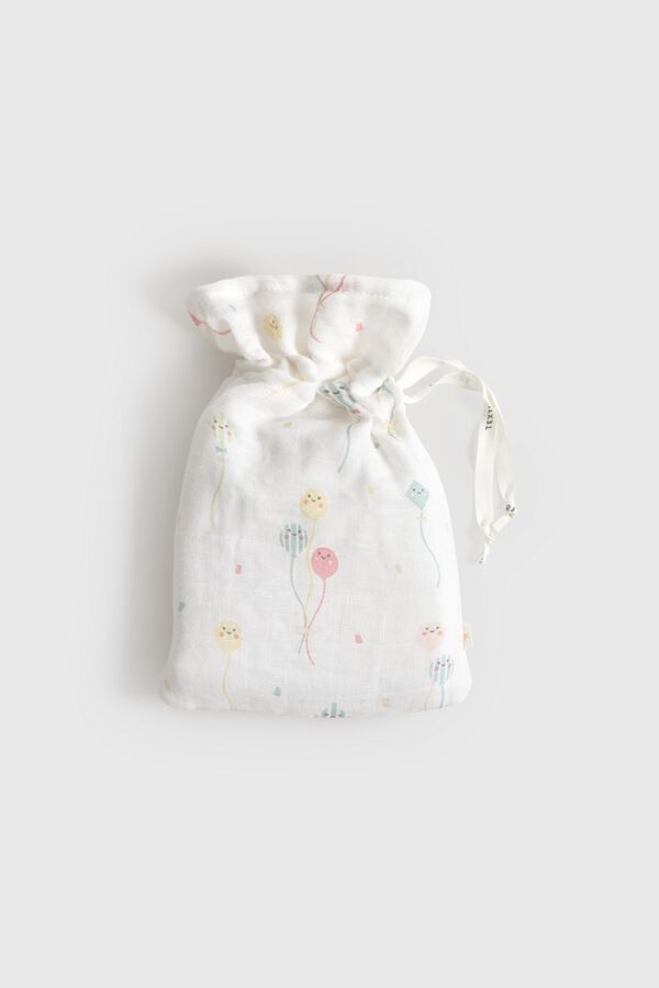 Textura Cotton muslin balloon sleeves blanc