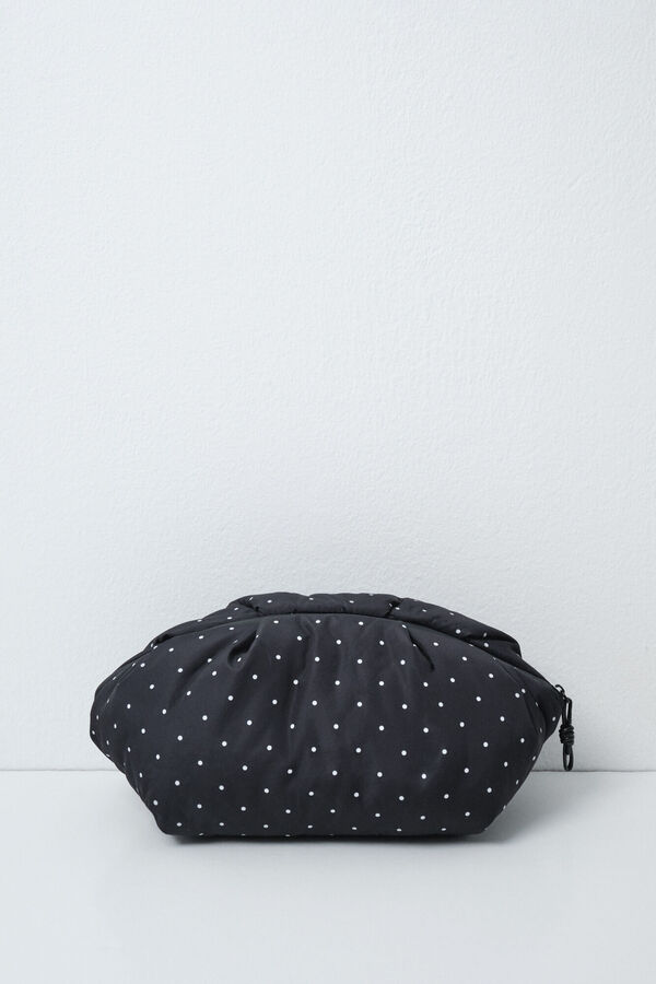 Women'secret Black puffer polka-dots large vanity case black