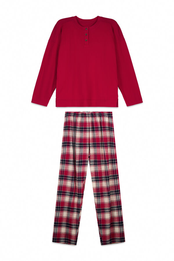 Women'secret Red plaid kids pyjamas red