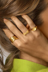 Womensecret Double Cross Gold Ring printed