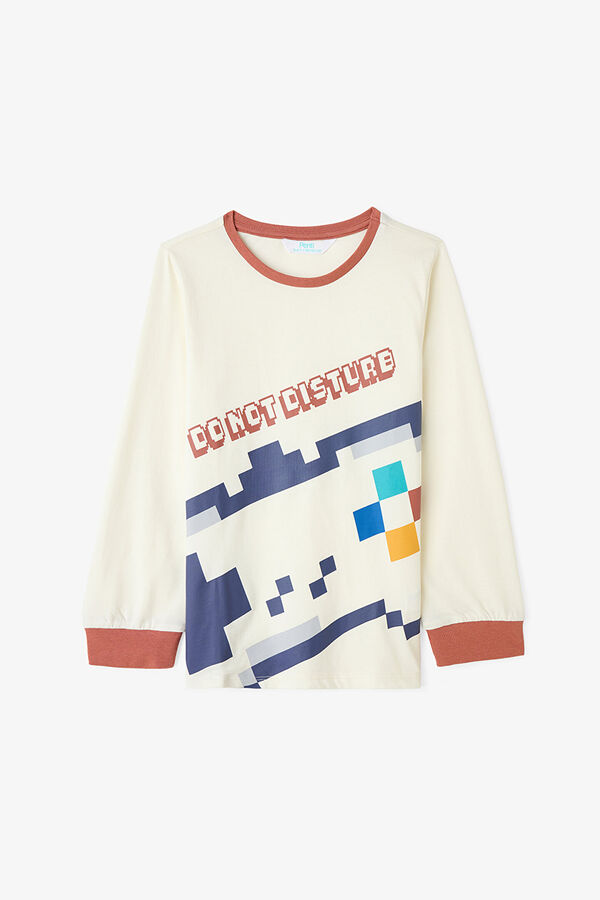 Penti Boys Gaming Printed Long Sleeve 2-Piece Pajama Set printed