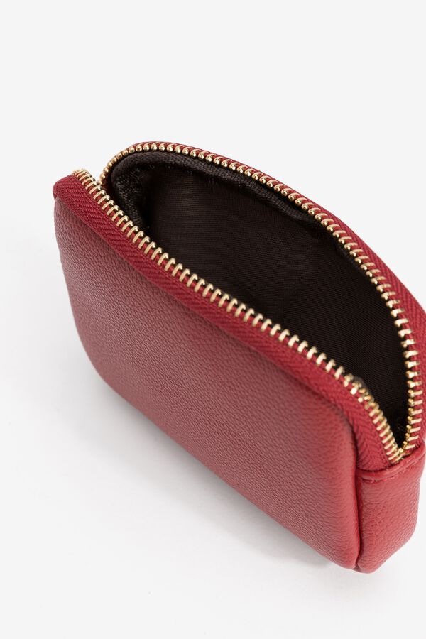 Vilanova Bolsa peque&ntilde;a con efecto piel rojo