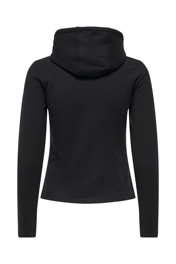 Only Play Hooded zip fastening jacket black