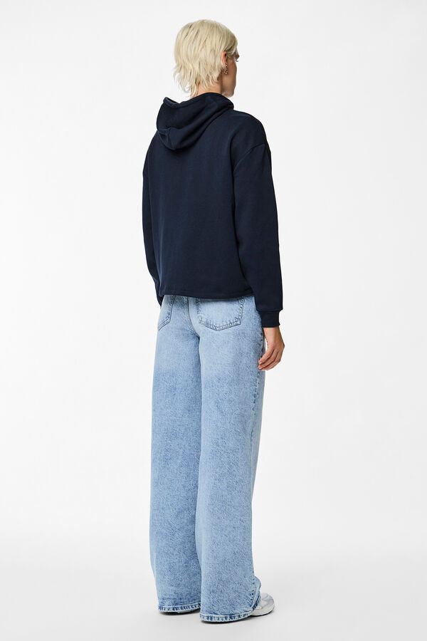 Pieces Sudadera con capucha azul