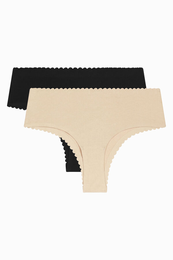 DIM Pack of 2 seamless hipster panties printed