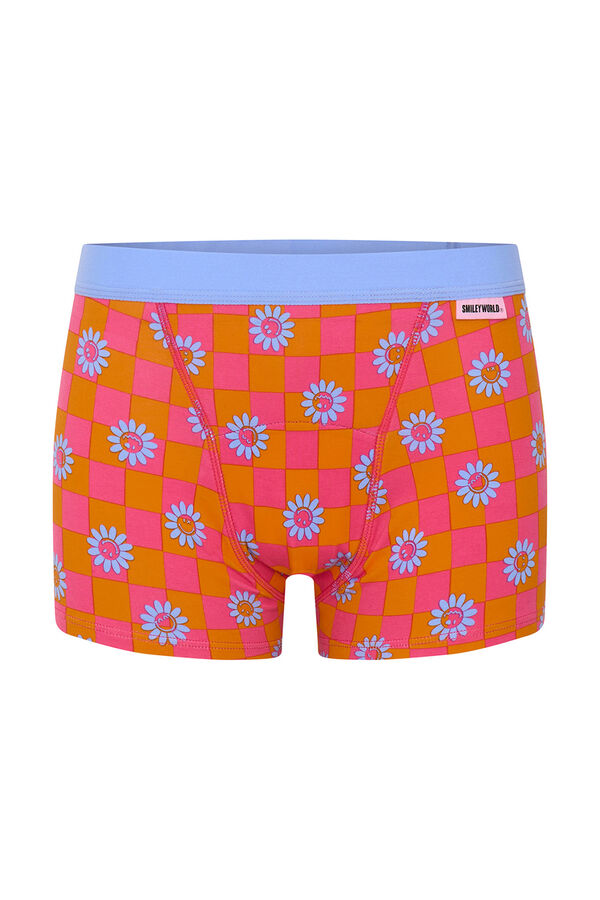 Modibodi SmileyWorld&reg; Braga Menstrual Teen Algod&oacute;n Org&aacute;nico Flujo S&uacute;per Flower rosa