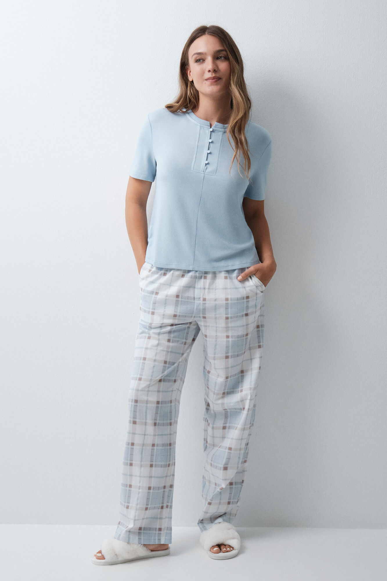 Women'secret Blue short sleeve T-shirt