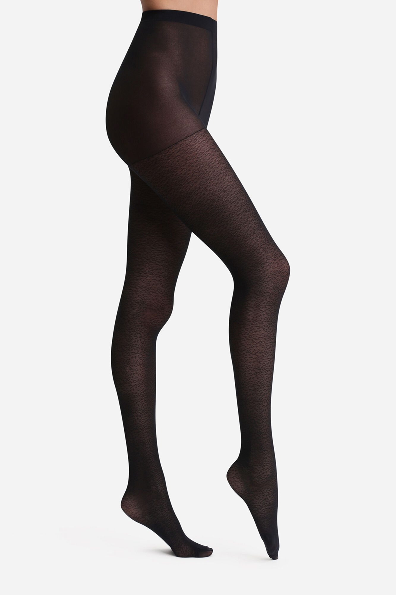 DIM Panty transparente print leopardo 23 Deniers