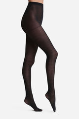 DIM Panty transparente print leopardo 23 Deniers negro