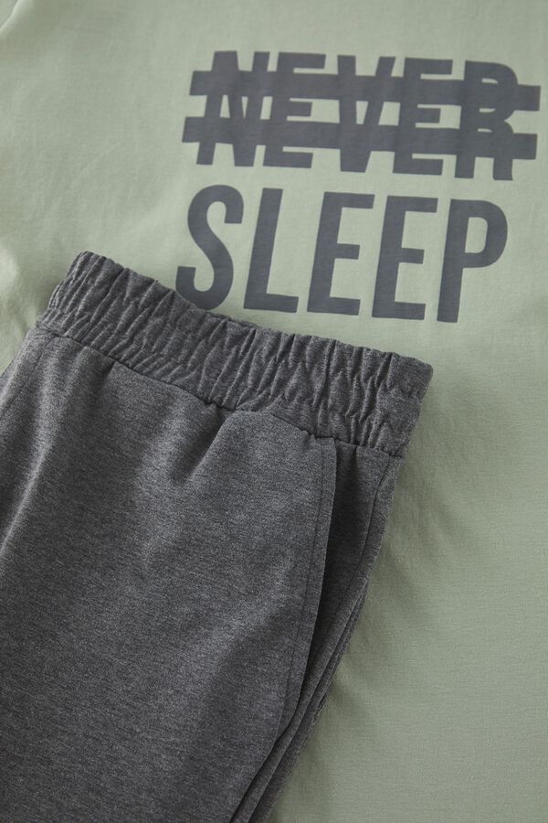 Trendyol Pijama algod&oacute;n verde