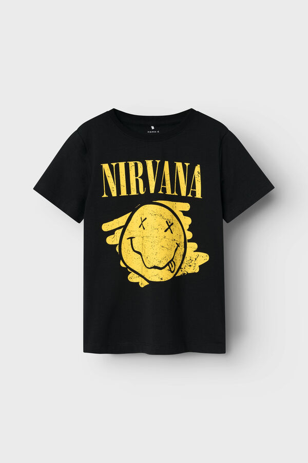 Womensecret Nirvana boy's t-shirt black