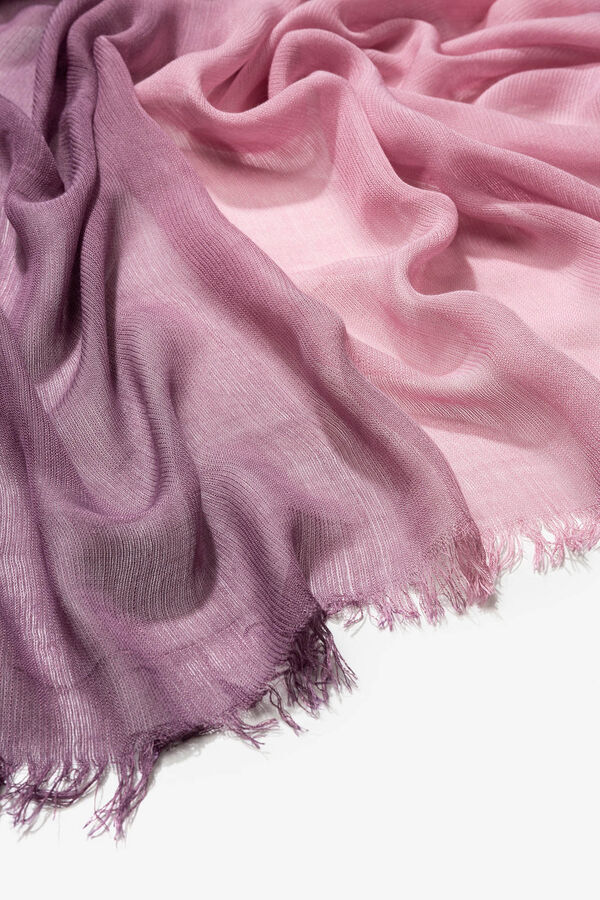 Vilanova Color Gradient Rectangular Scarf pink