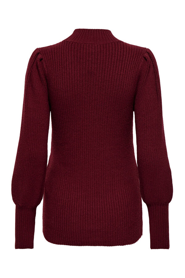 Only Maternity Jersey de canal&eacute; cuello perkins maternity burdeos