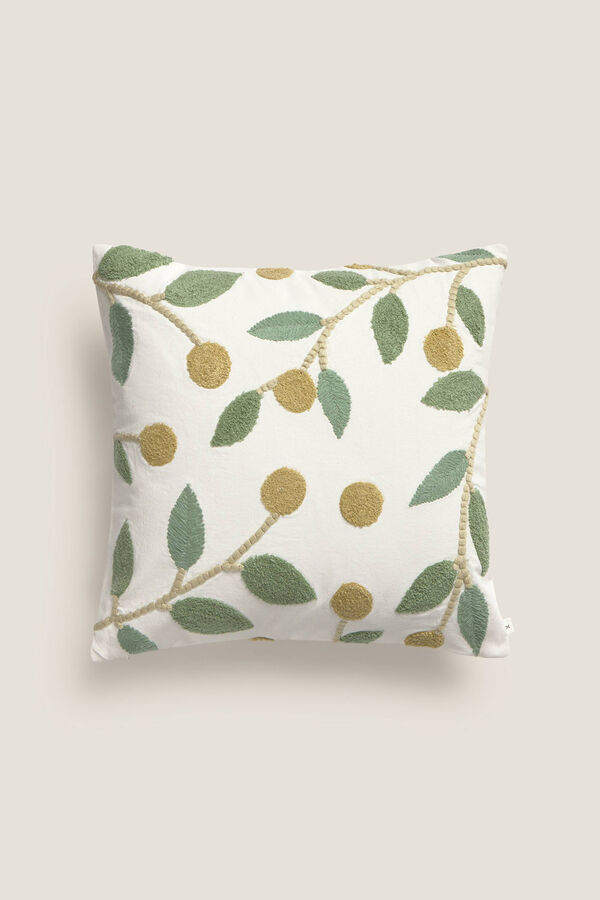 Textura Kissenbezug mit bestickt H&uuml;lle Wei&szlig;