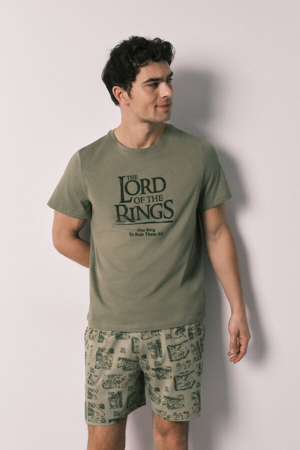 Women'secret Pyjama court pour homme en coton Lord of the Rings imprim&eacute;