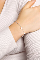 Womensecret Silver Pearl & Pearls Bracelet gris