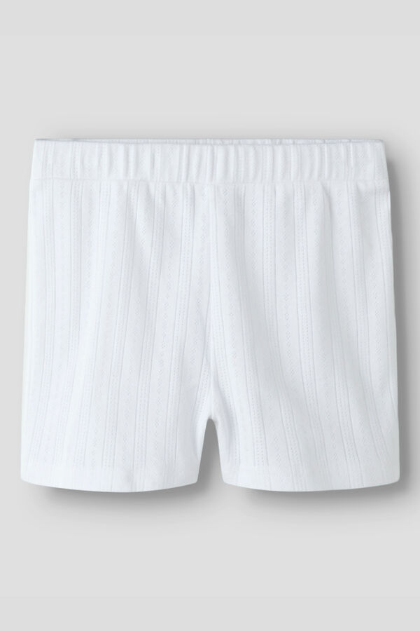 Lmtd Conjunto pijama corto sin mangas pointelle blanco
