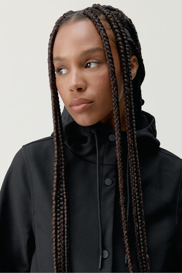 Born Living Yoga Sportjacke Trench Black Schwarz