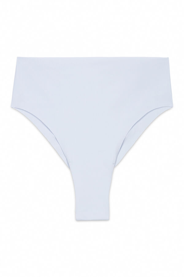 Women'secret Blue microfibre Brazilian high-rise panty blue