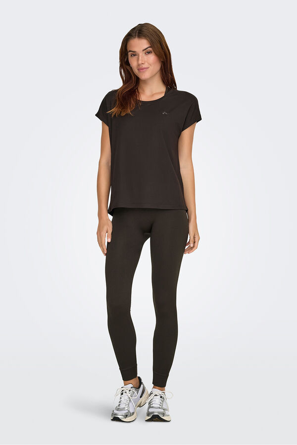 Only Play short sleeve trainers T-shirt nude