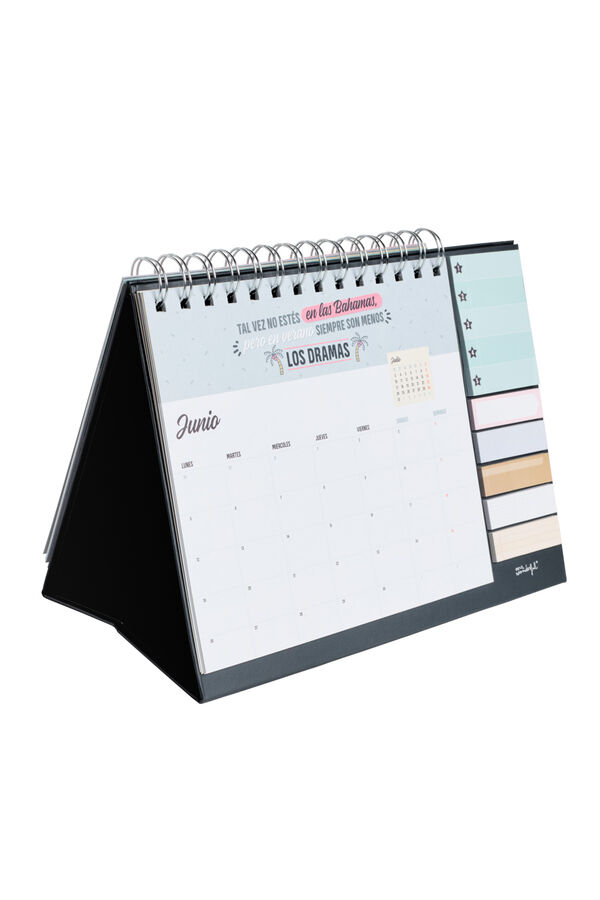 Mr. Wonderful Calend&aacute;rio de mesa estampado