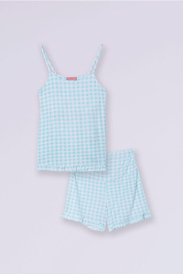 Womensecret Maternity gingham print pyjama set rávasalt mintás