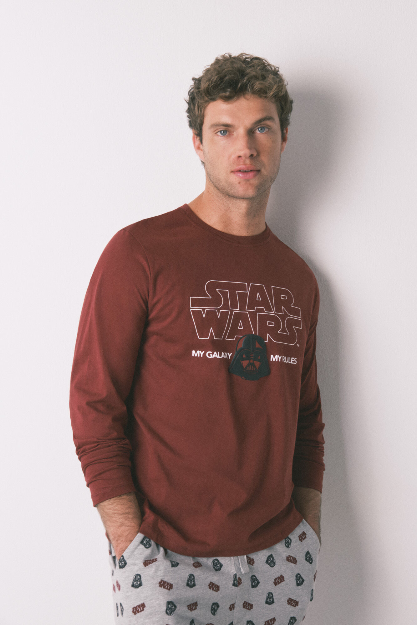 Women'secret Pyjama long homme 100% coton &laquo; Star Wars &raquo;