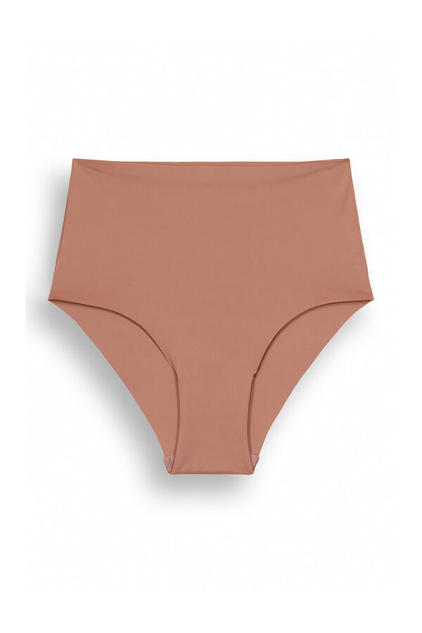 Womensecret Brown Clean Cut high-waist panty nude