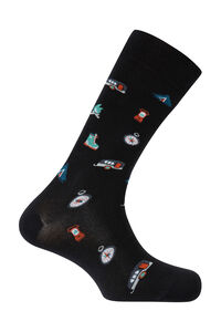 Punto Blanco Meias curtas de algodão para acampamento