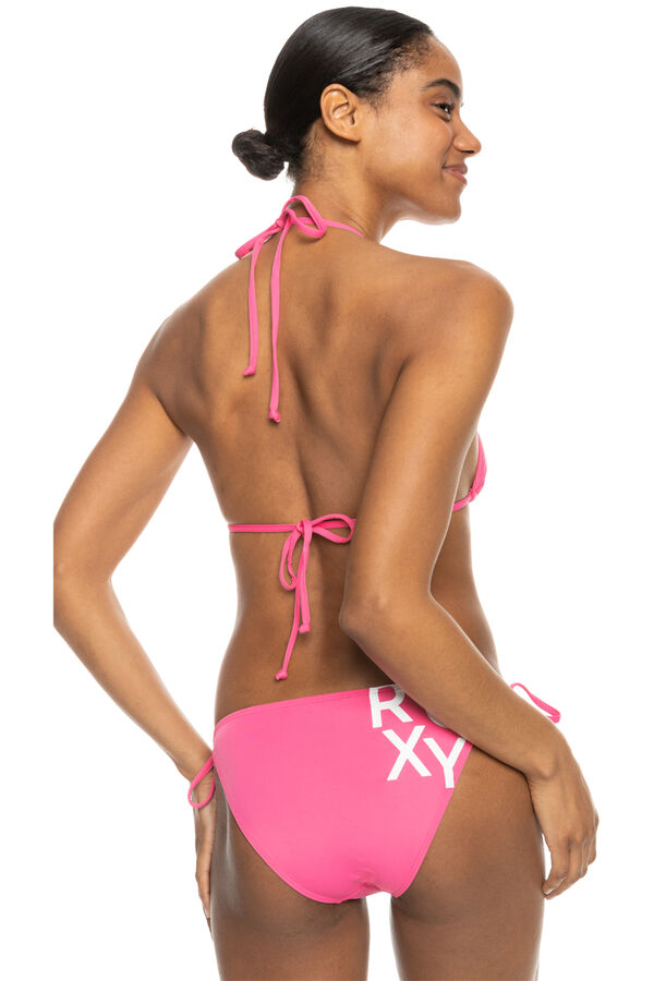 Womensecret Women's Triangle Bikini Set - Beach Classics Tie Side  Fuksija