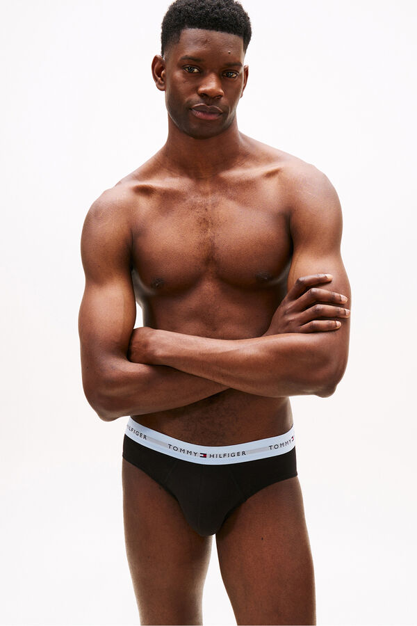 Tommy Jeans Pacote com 3 Cuecas de Algodão preto
