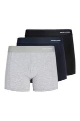 Jack & Jones Pack 3 boxers bamboo negro