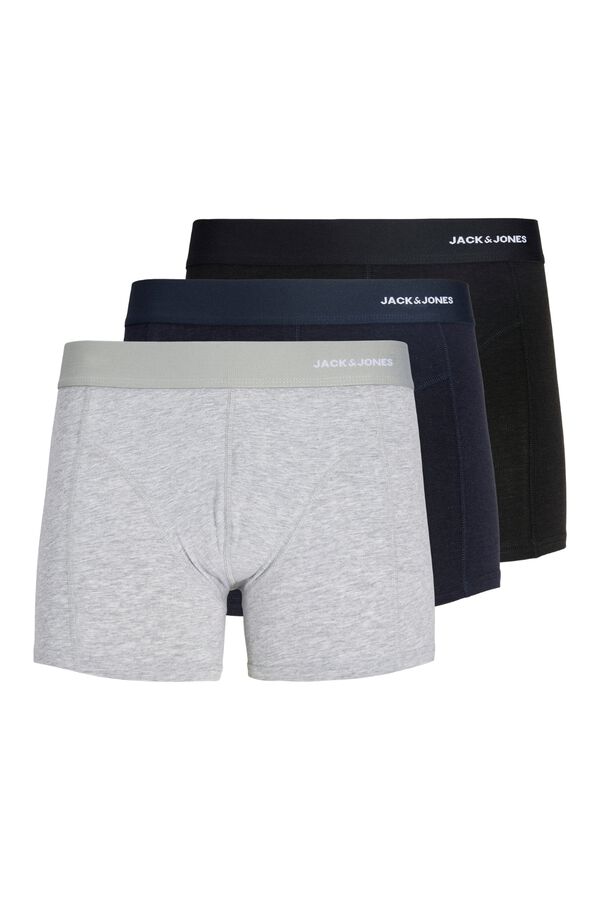 Jack & Jones Pack 3 boxers bamboo negro