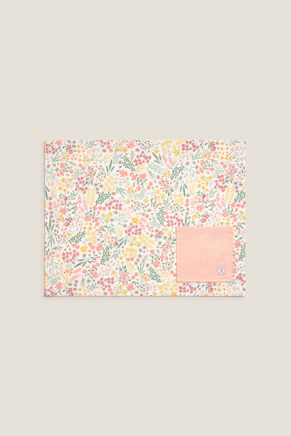 Textura Einzelne schmutzabweisende Blumen aus Baumwolle mit Print