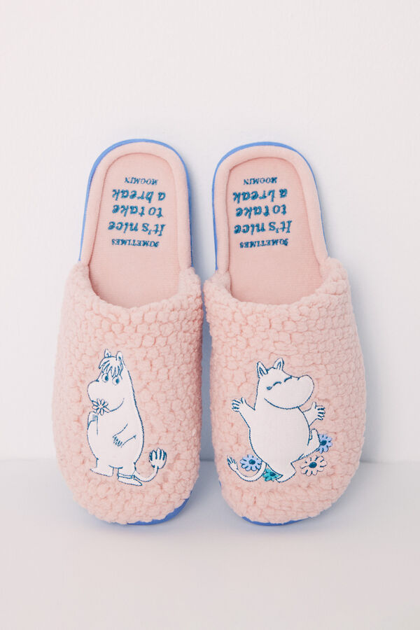 Womensecret Moomin pink textured house slipper pink