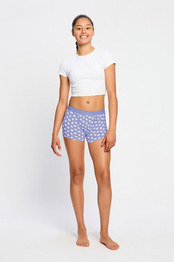 Modibodi Cueca Menstrual Adolescente Algod&atilde;o Org&acirc;nico Fluxo Abundante Azul azul