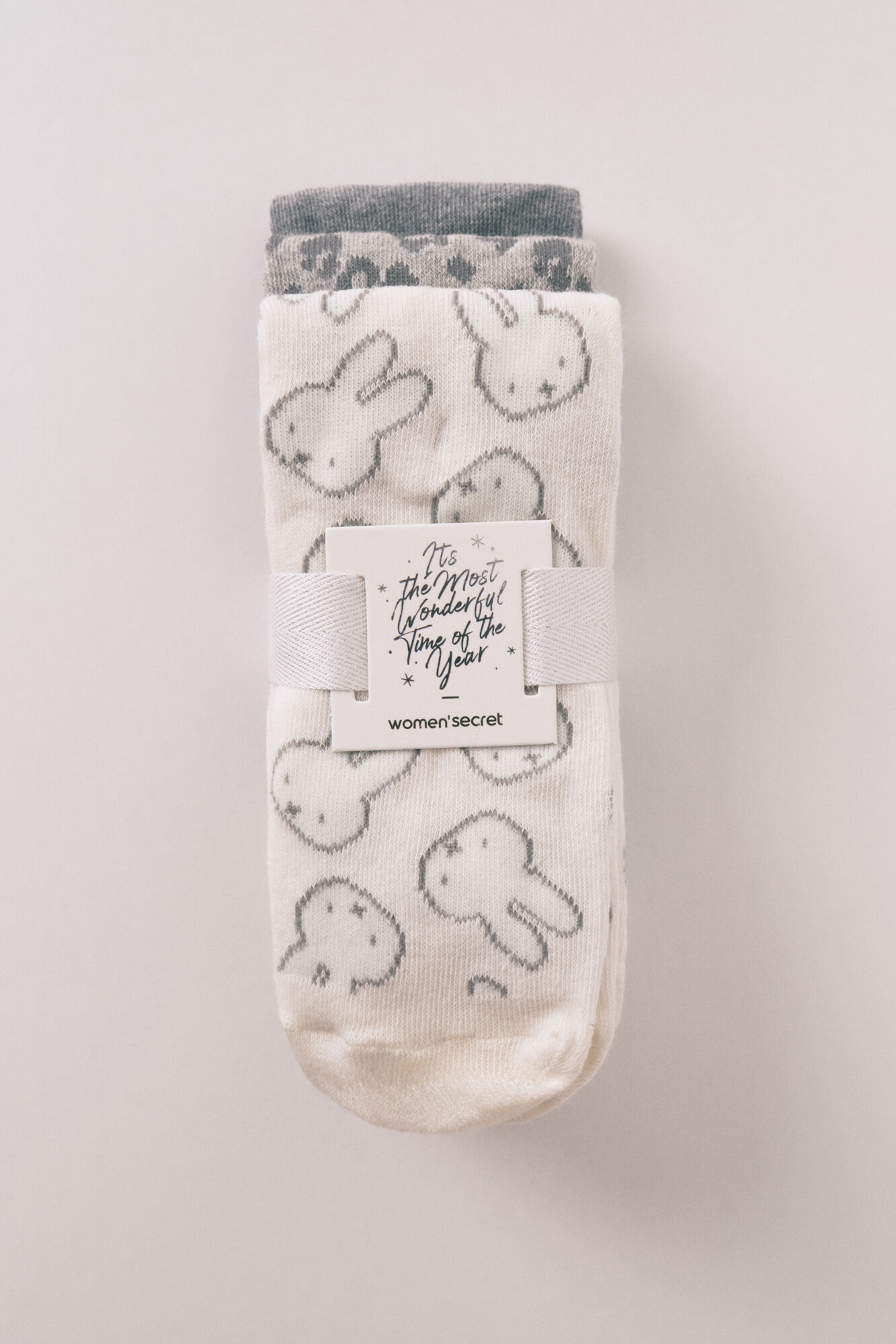 Women'secret Pack of 3 long cotton Miffy socks 