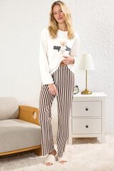 Trendyol Comfortable Knitted Pyjama Set beige
